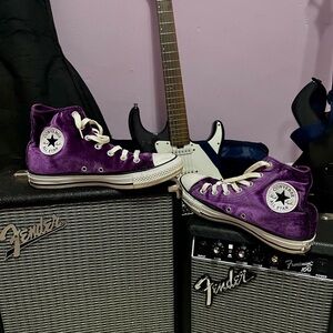 Converse Violet High-Top Sneakers